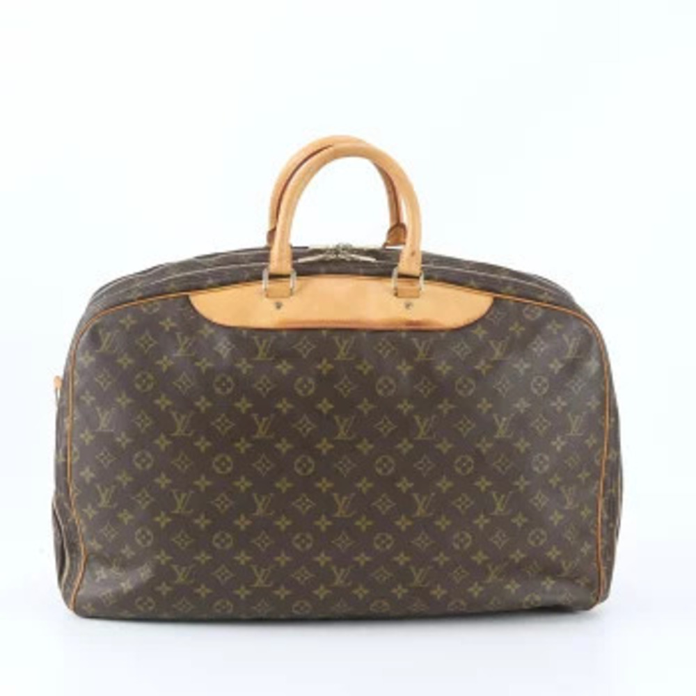 Louis Vuitton Aliz Poche Bag de on Tote Boston Leather Monogram Carry Brown